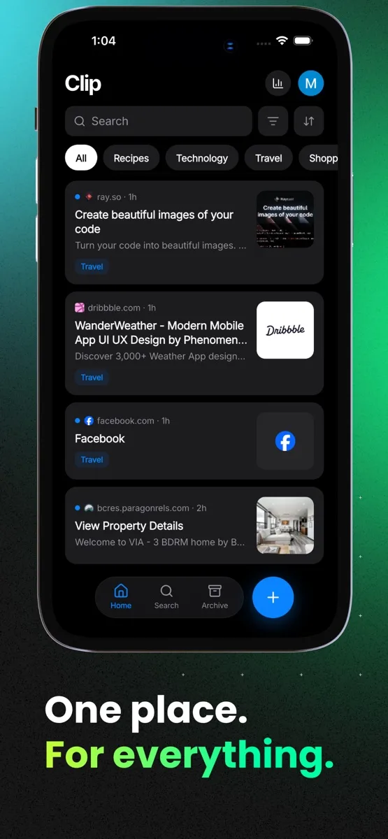 Clip — Save Links & Bookmarks screenshot 3 of 5
